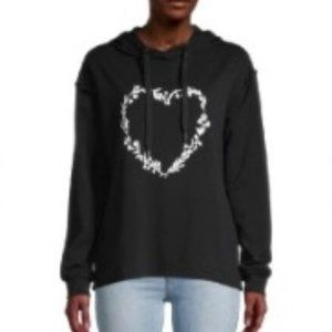 NWT C&C California Heart Print Hoodie Black - Medium, Large, X-Large